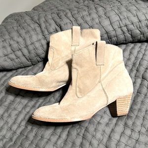 Light Tan Suede Boots